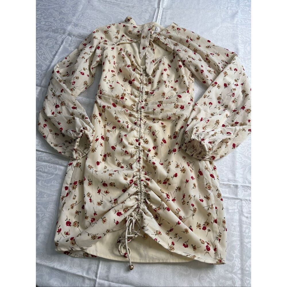 Sabo Skirt Dress Floral Mini Cutout Size Small Floaty Sun Summer Beach